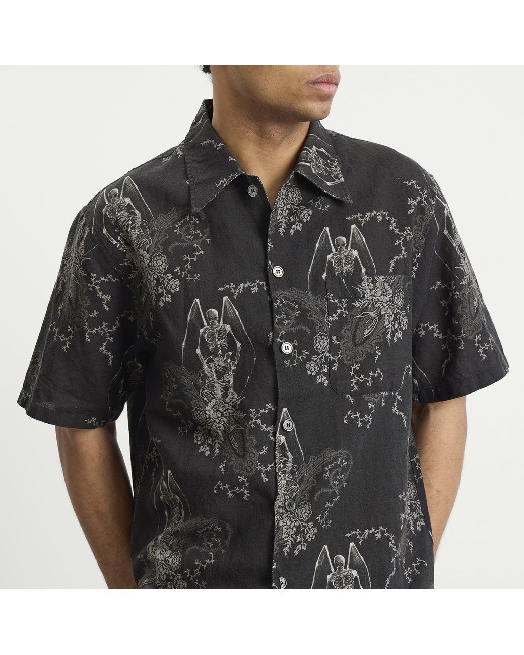 Our Legacy Black Print Every Shirt Shortsleeve for men