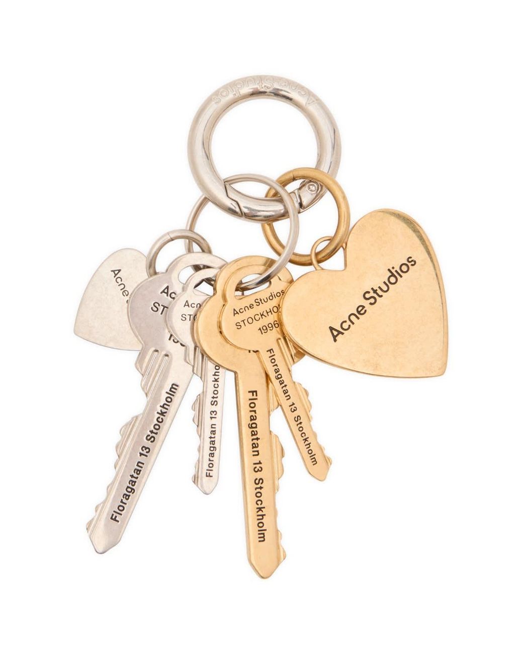 Acne Metallic Multi Key Chain for men