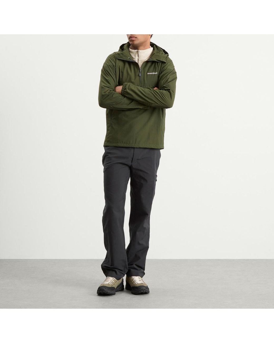 Montbell Green O.D. Anorak for men