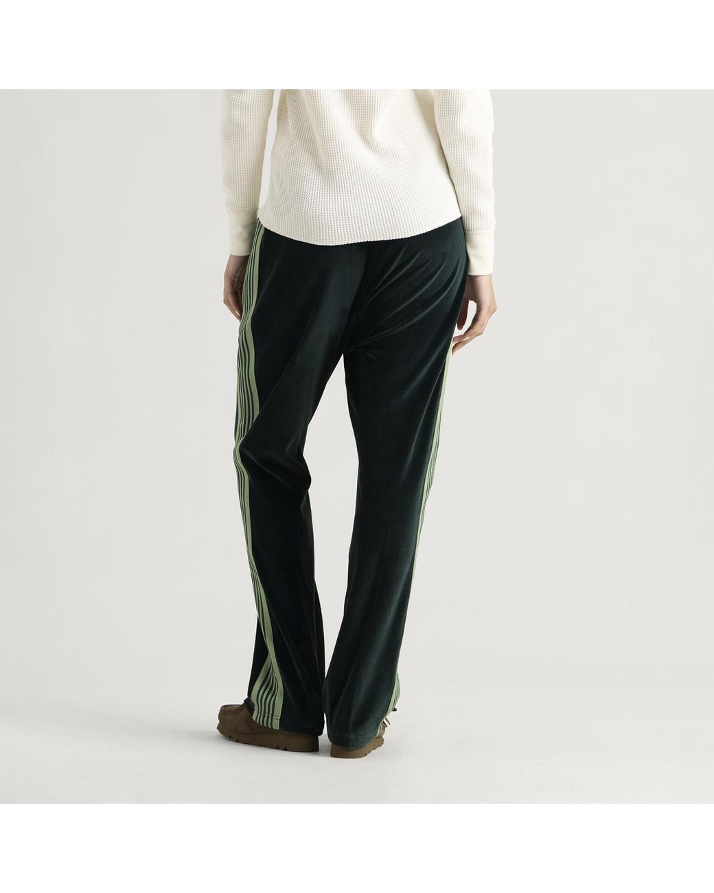 Needles Black Narrow Velour Track Pant