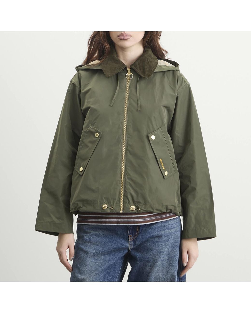 Barbour Green Weaver Showerproof Jacket