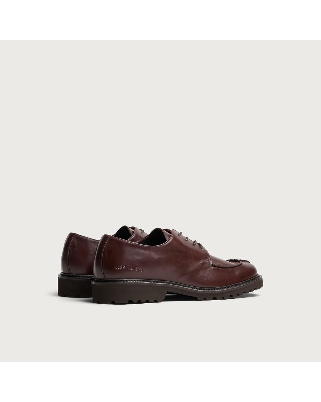 Common Projects Brown Apron Leather Derby for men
