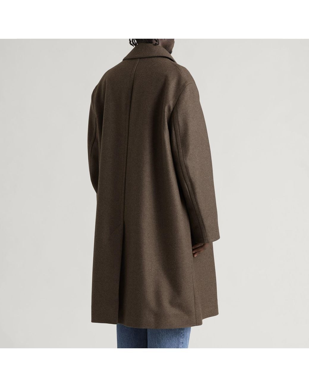 Studio Nicholson Brown Ady Cotton Overcoat for men