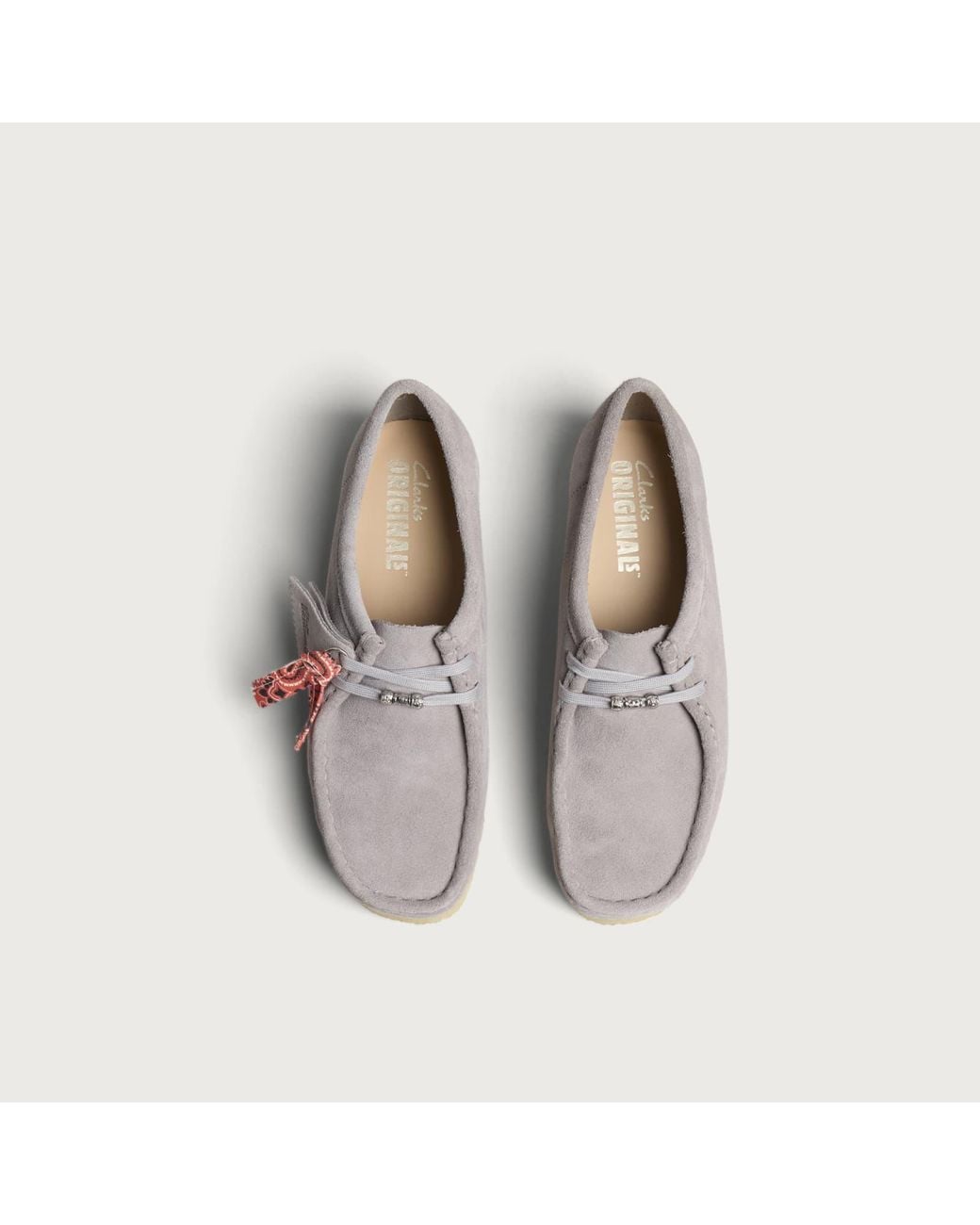 Clarks White Wallabee