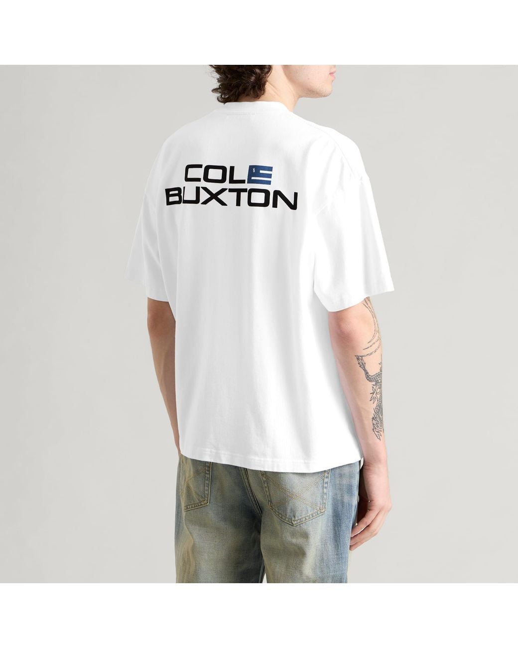 Cole Buxton White Cole Flag T-Shirt for men