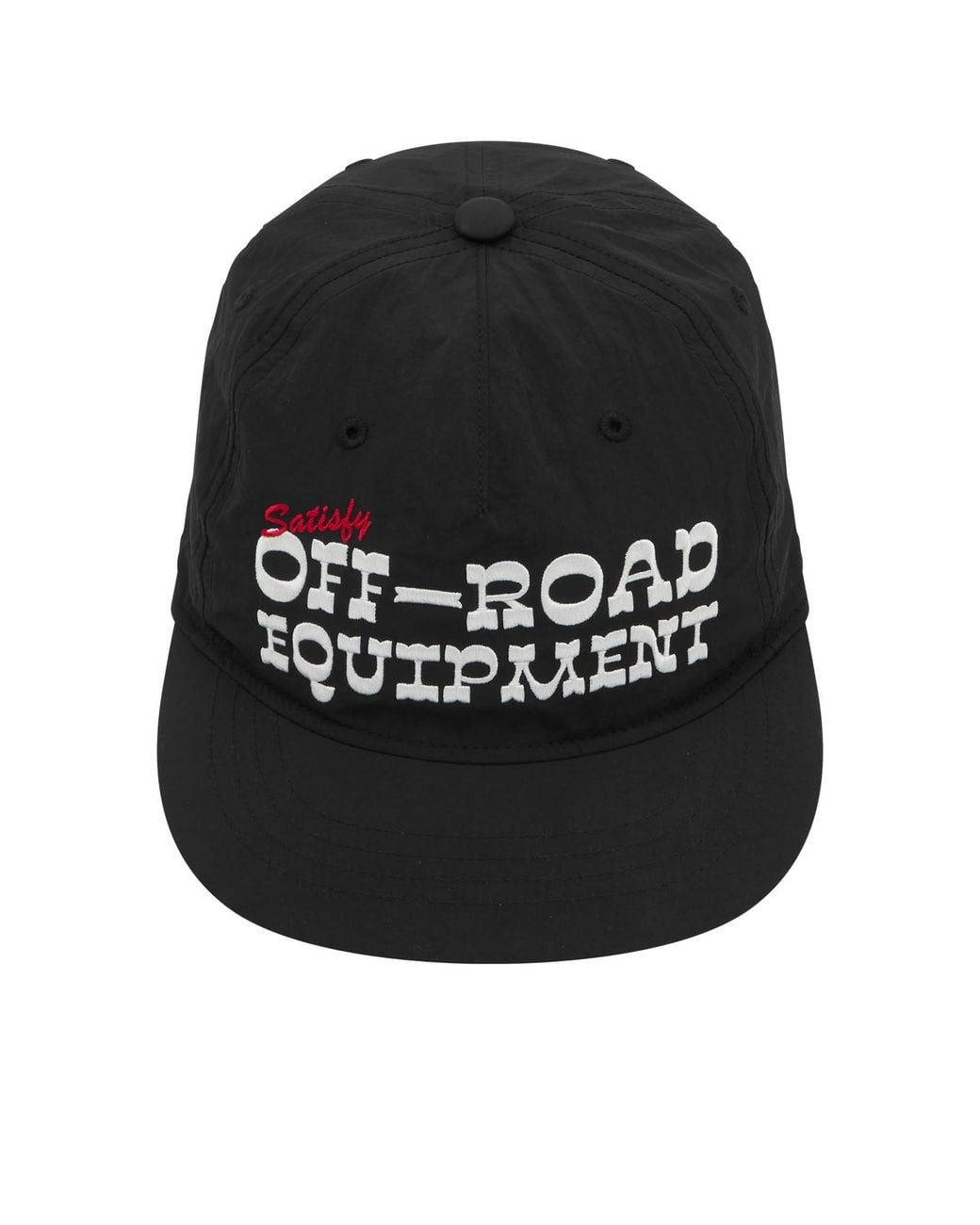Satisfy Black Flitesilk 5 Panel Pinch Cap for men