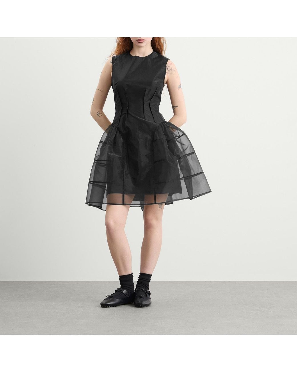 CECILIE BAHNSEN Black Claudie Dress