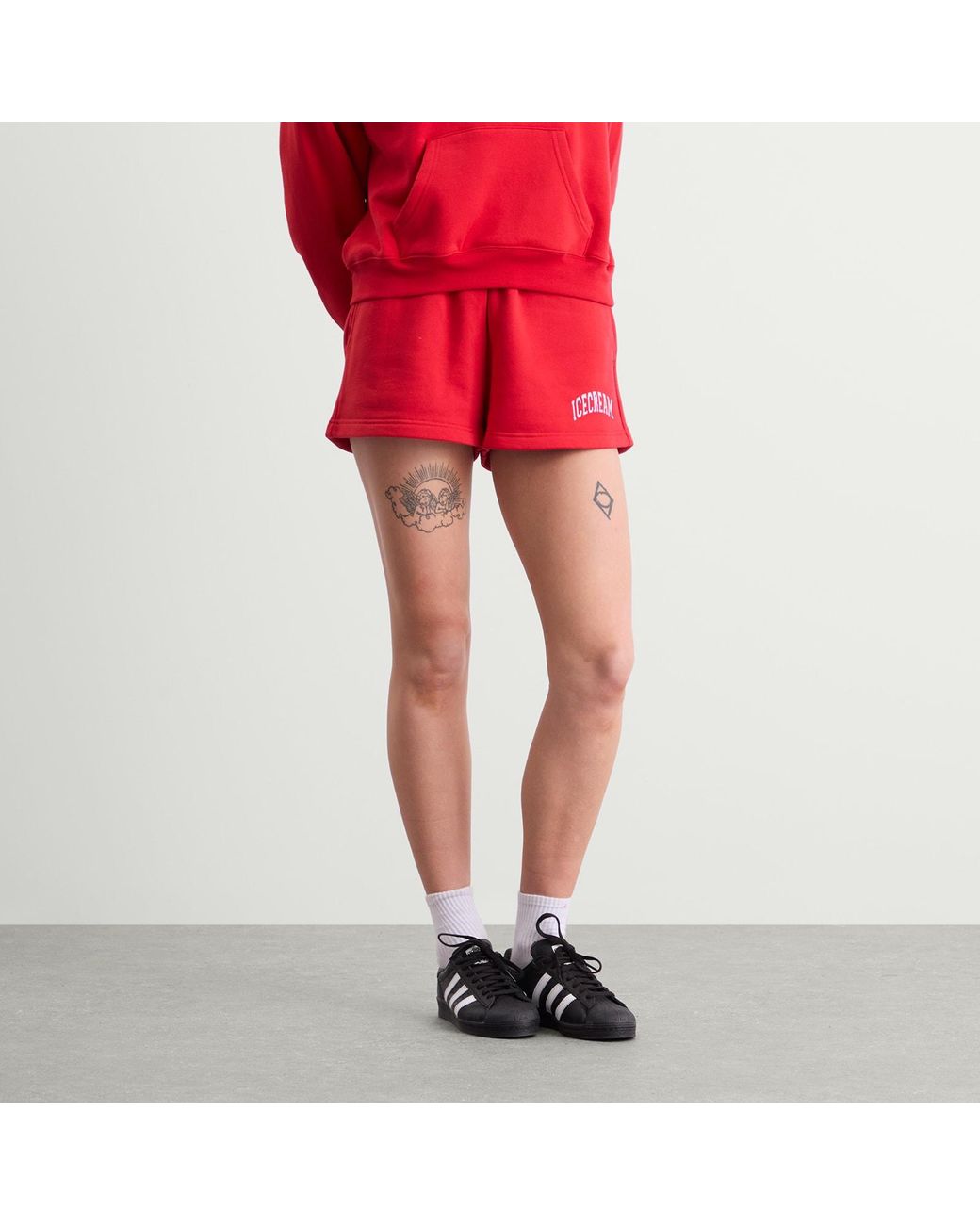 ICECREAM Red College Shorts