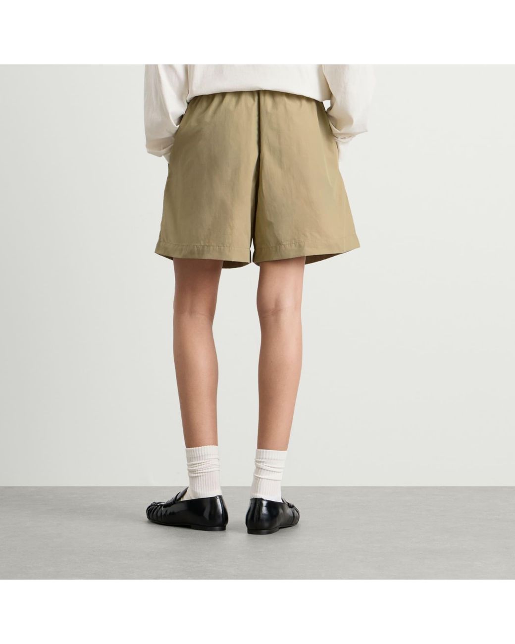END. Natural Flight Drawstring Shorts