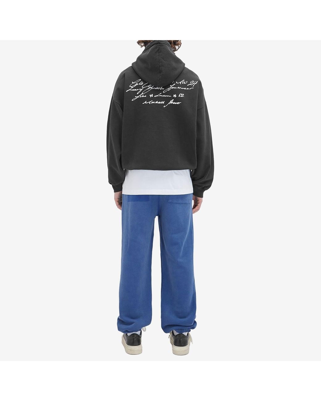 Cole Buxton Black Script Hoodie for men