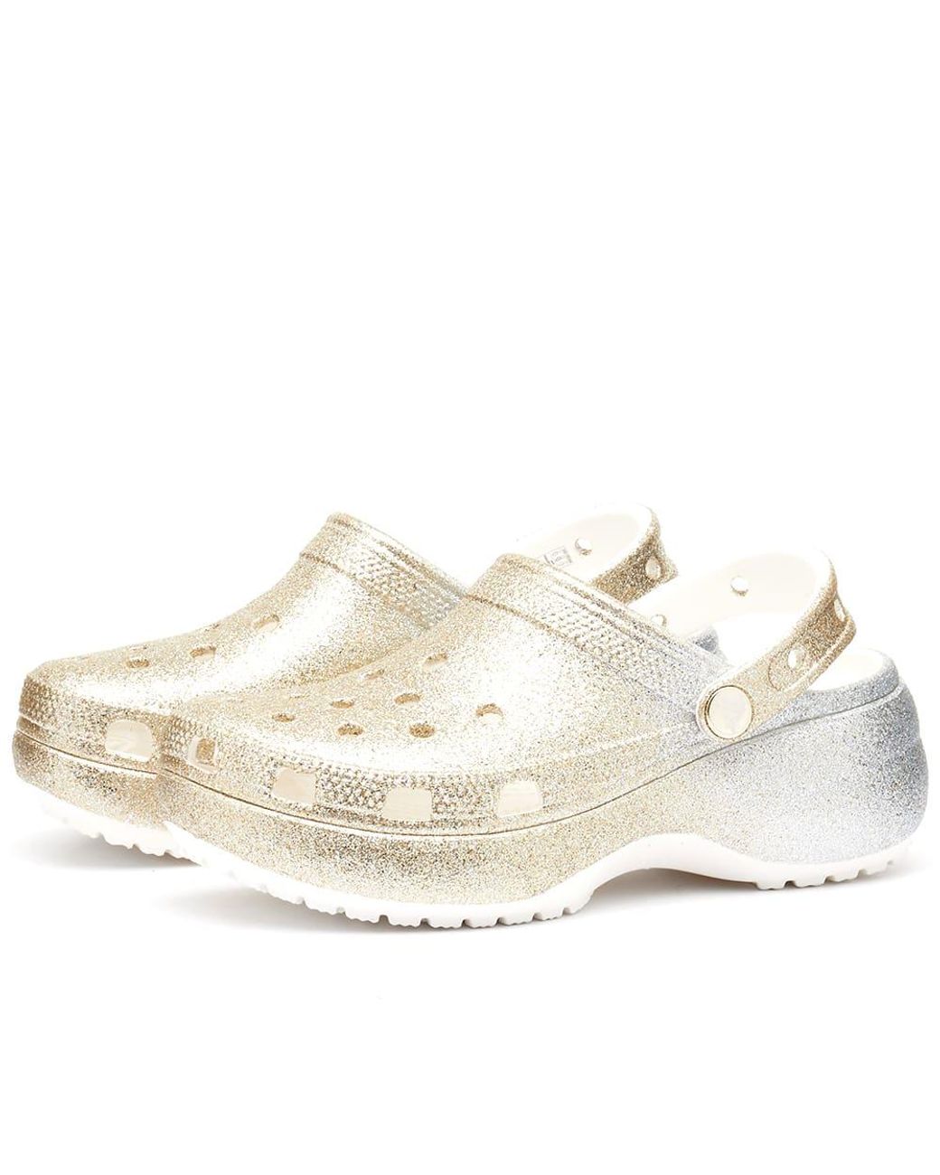 Crocs Classic Ombre Glitter Clog in White Lyst UK