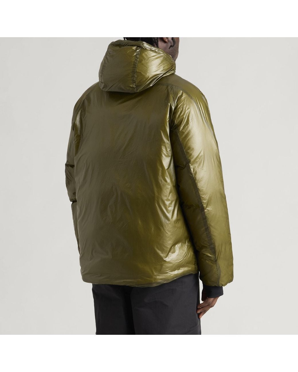 Purple Mountain Observatory Green Shield Translucent Down Jacket for men