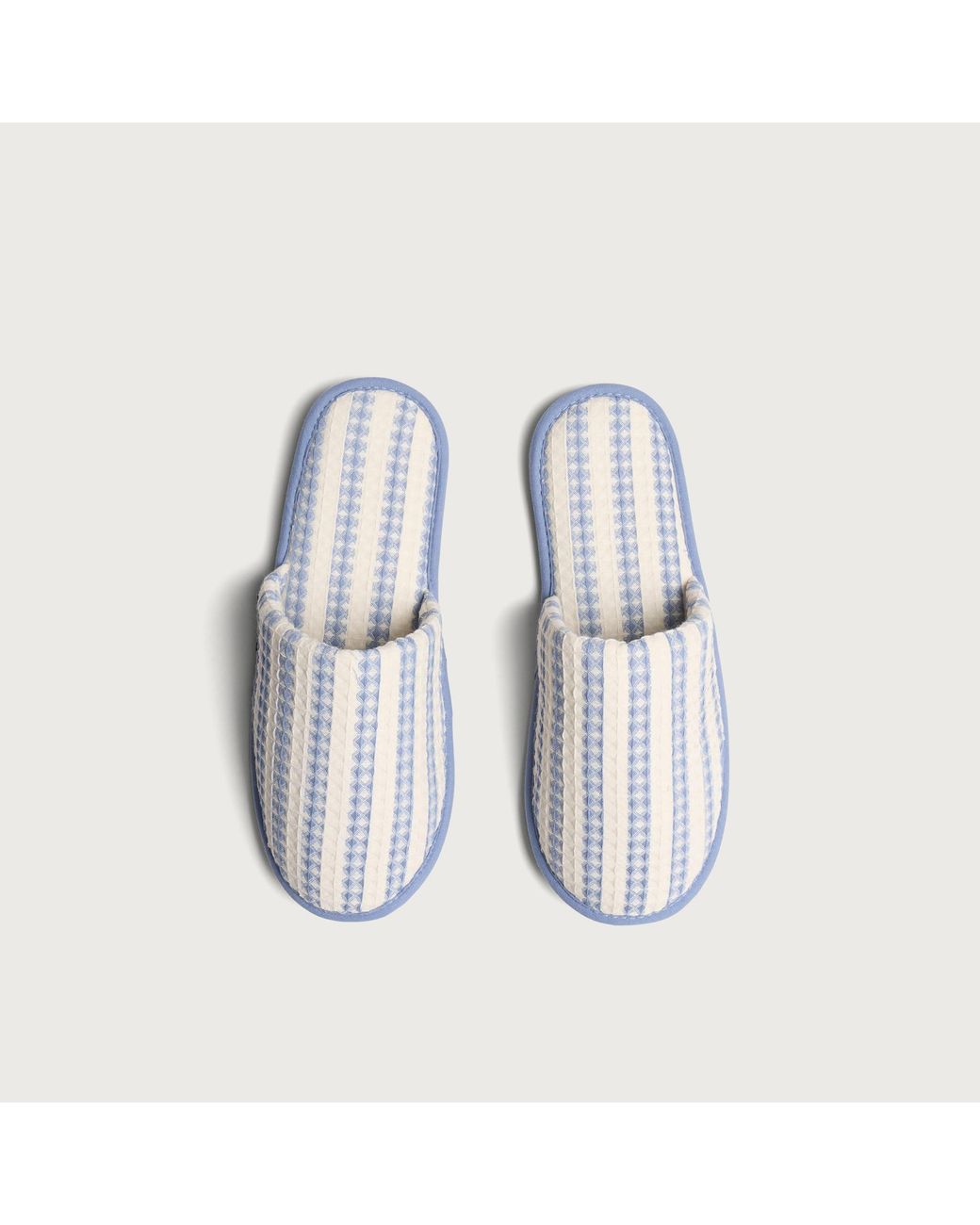 Hay White Waffle Slippers