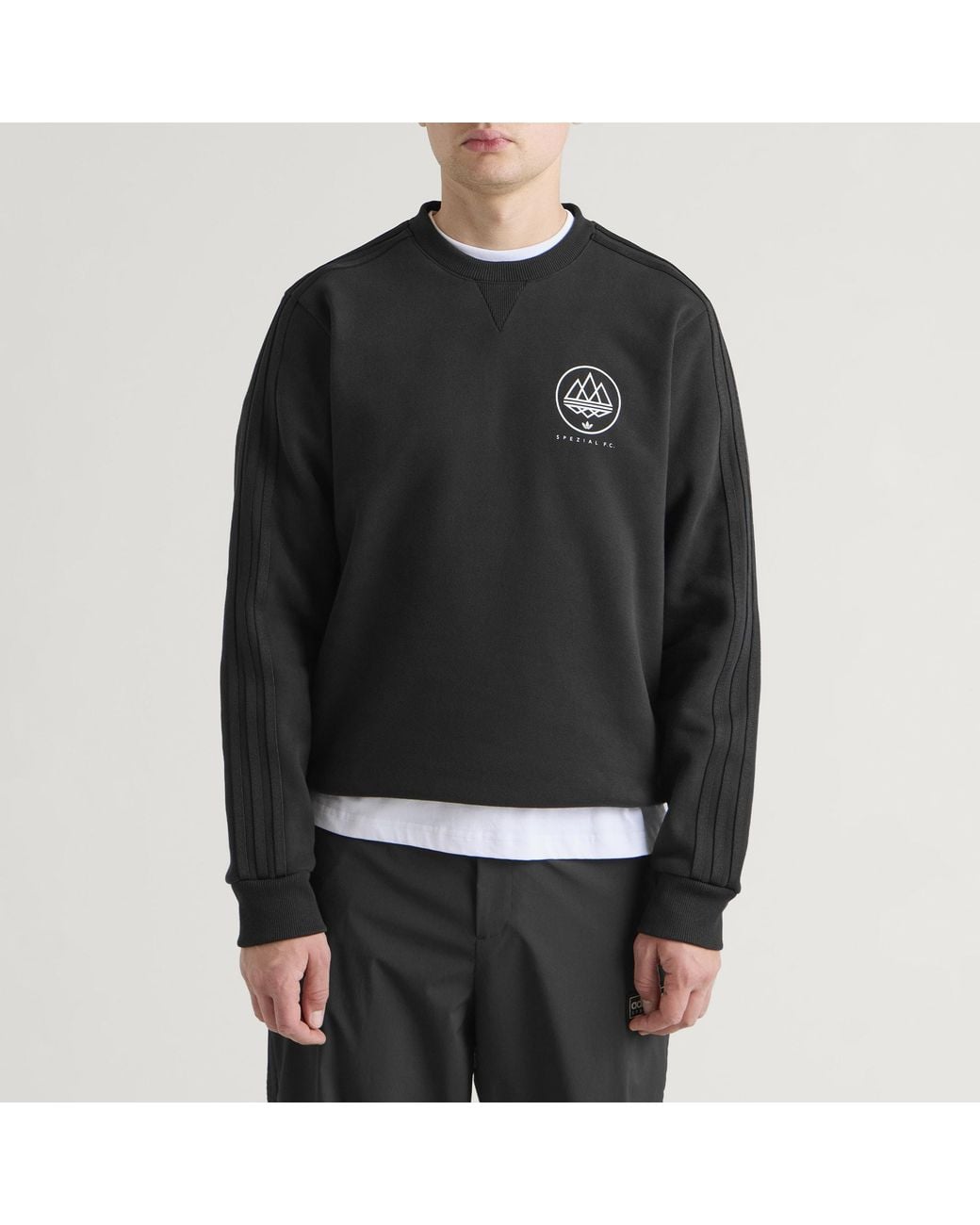 Adidas Black Spezial Fc Crew Sweatshirt for men
