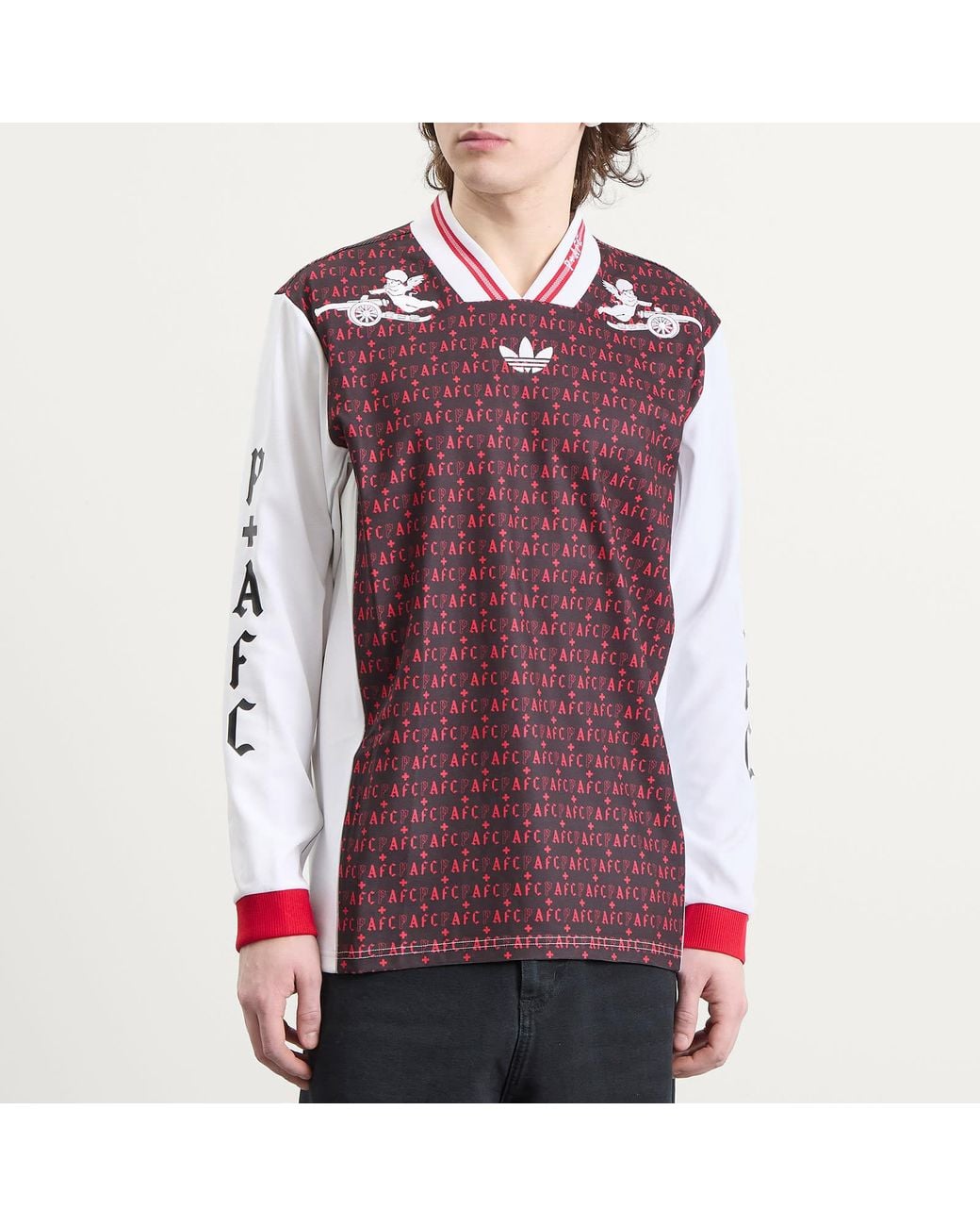 adidas X Places+Faces X Arsenal Fc Lifestyler Jersey Top in Red