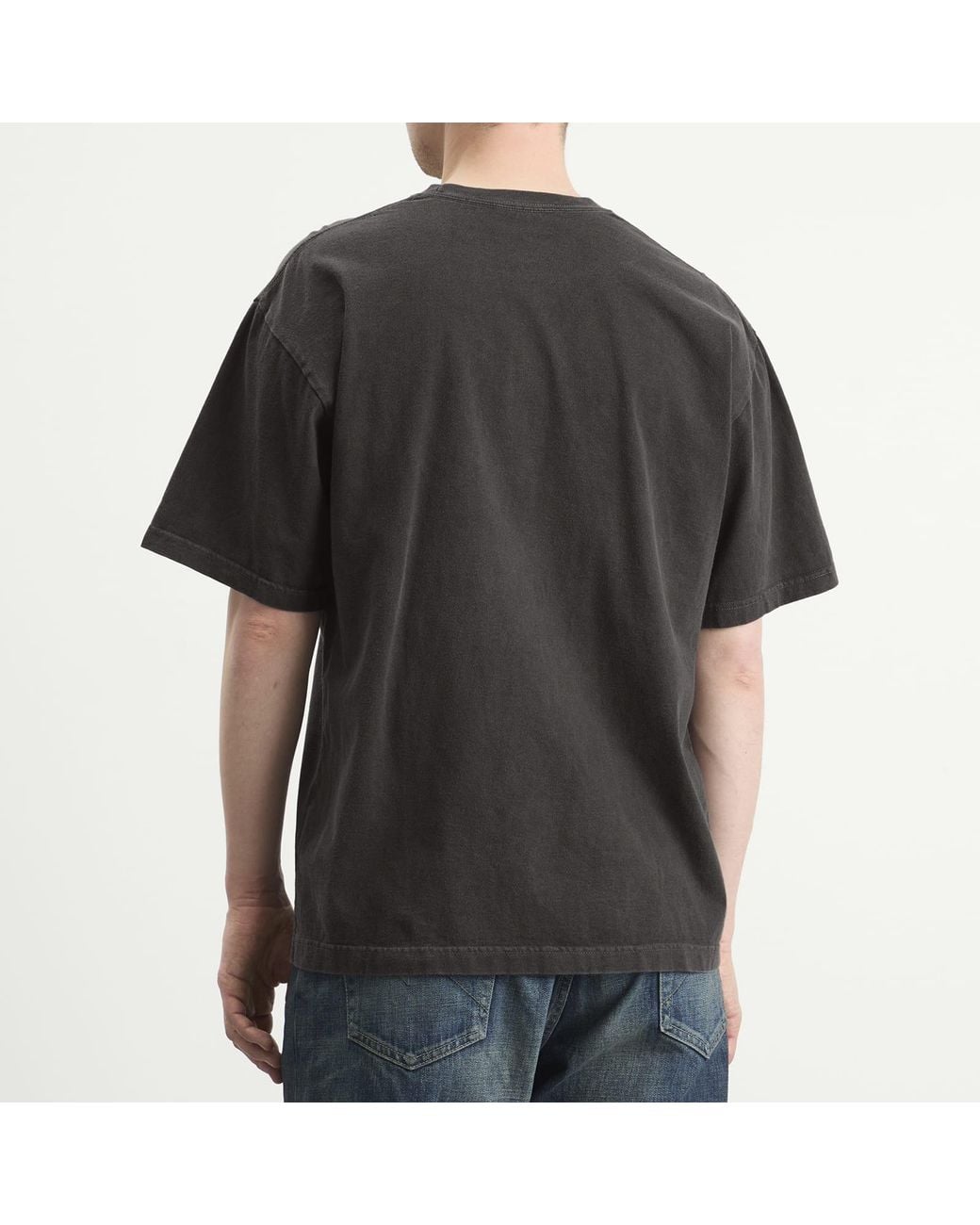 Neighborhood Black Ss-11 Pigment Dyed T-Shirt for men