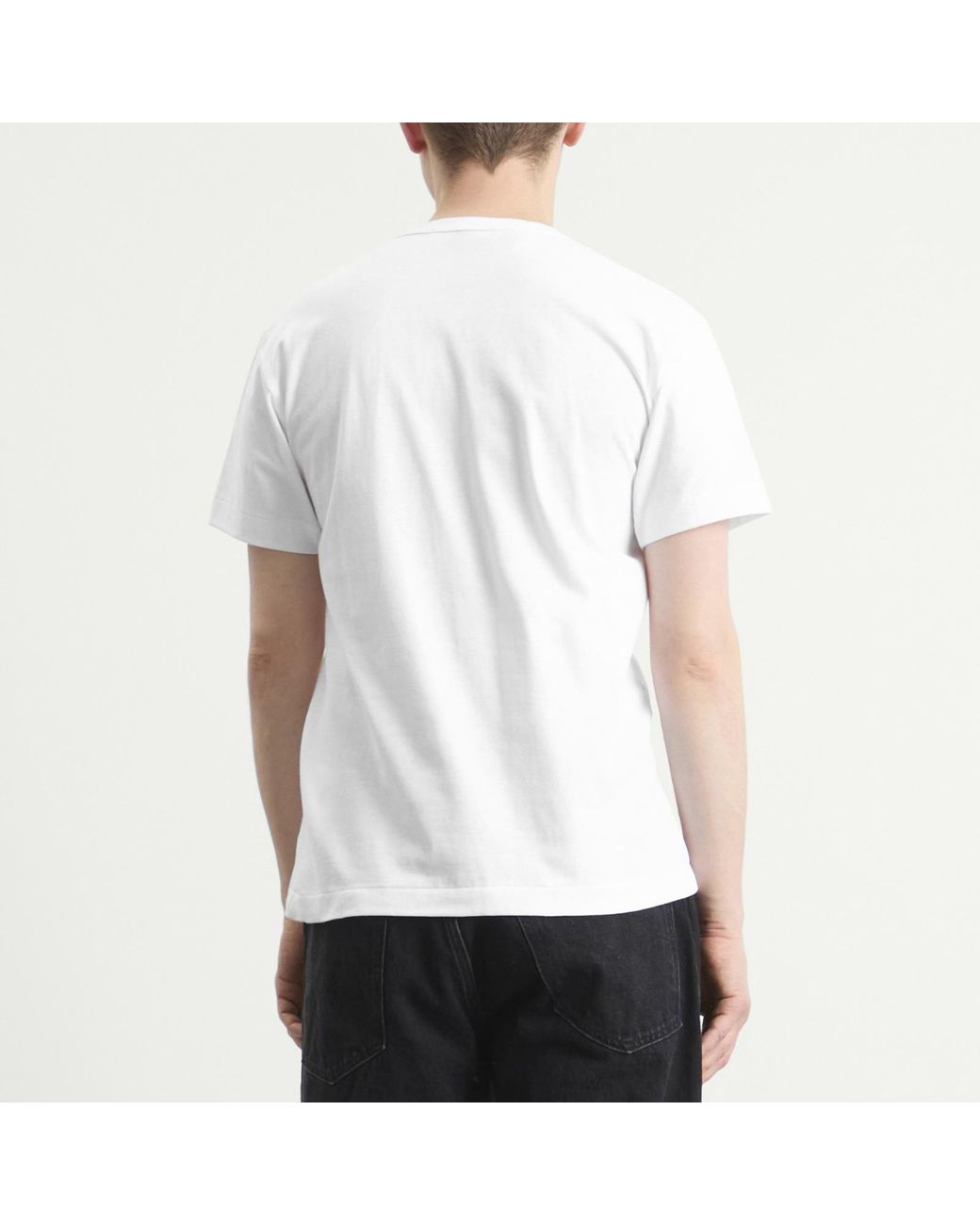 COMME DES GARÇONS PLAY Green Heart Colour Heart T-Shirt for men