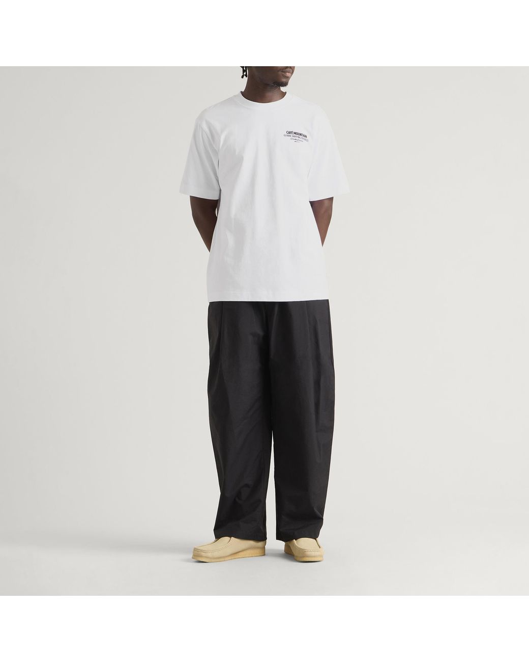 Cafe Mountain White Birdhouse T-Shirt for men