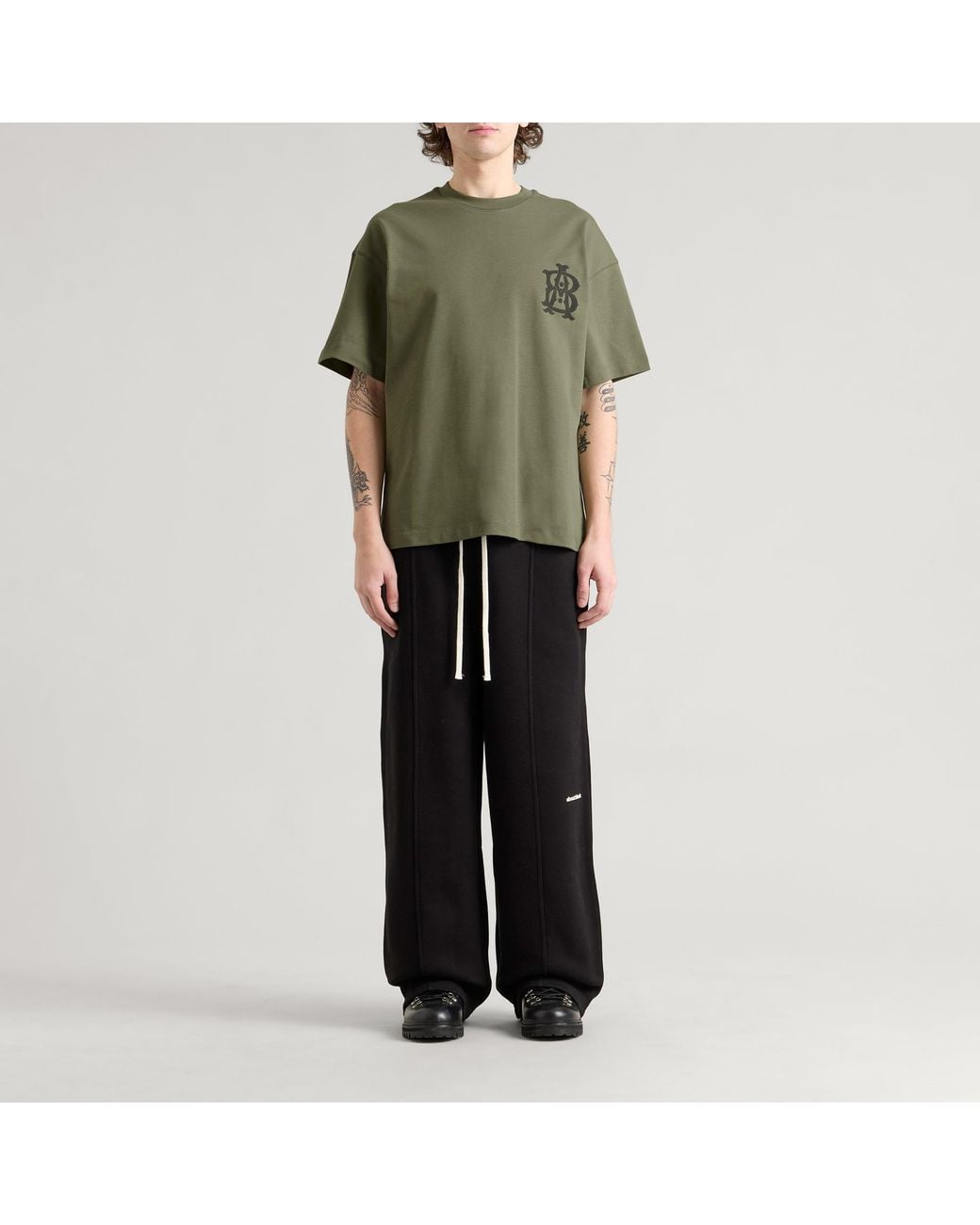 About Blank Green Monogram T-Shirt for men