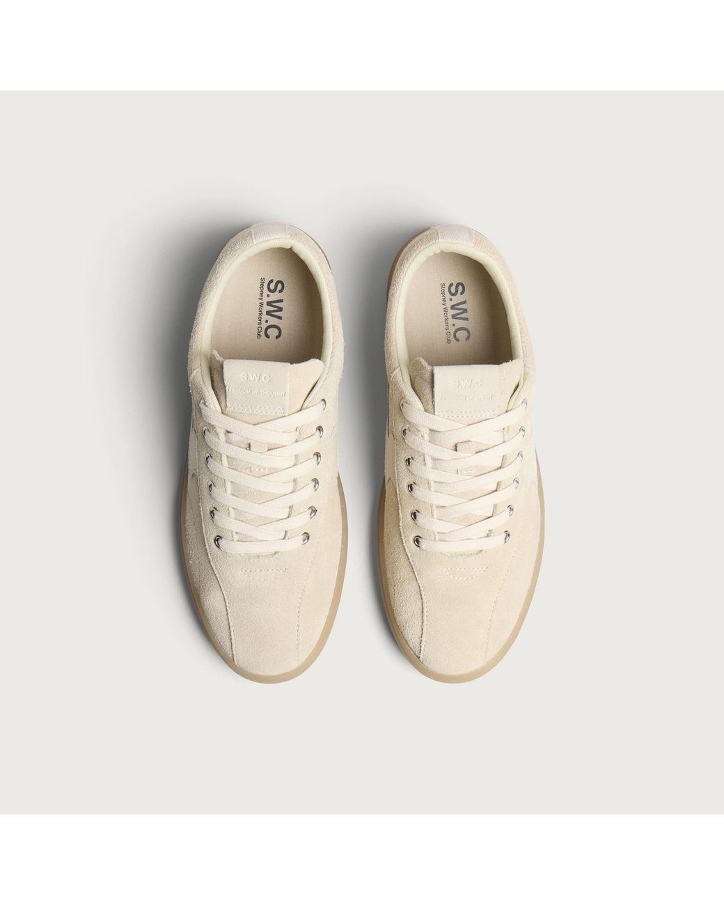 Stepney Workers Club Natural Surma S-Strike Suede Sneaker for men