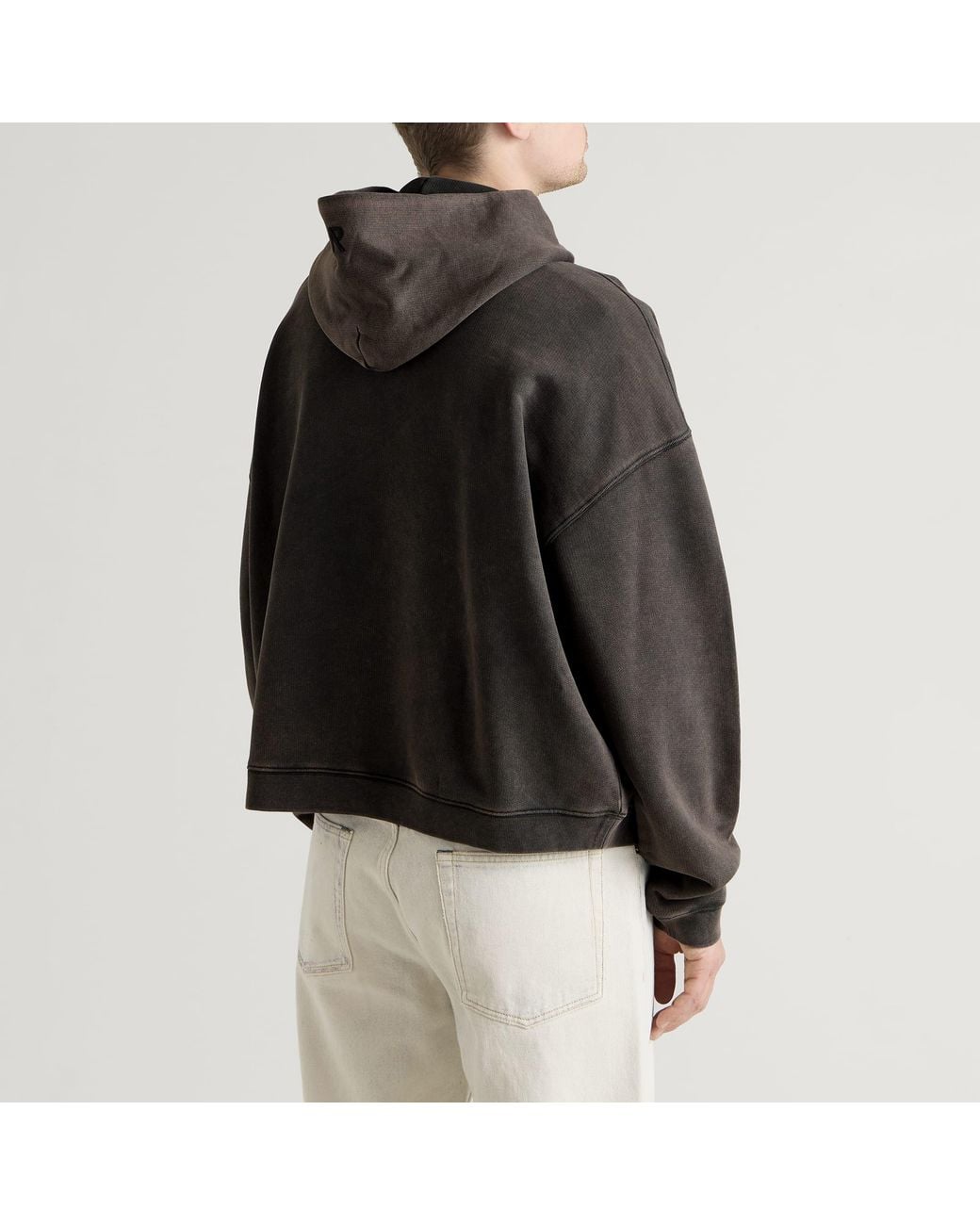 Represent Black Boxy Oversized Hoodie for men
