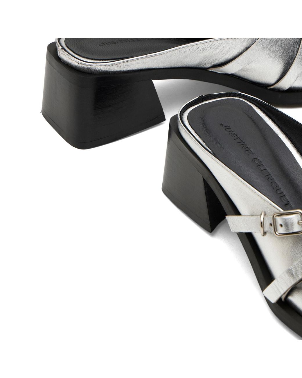 Justine Clenquet Black Andie Mules