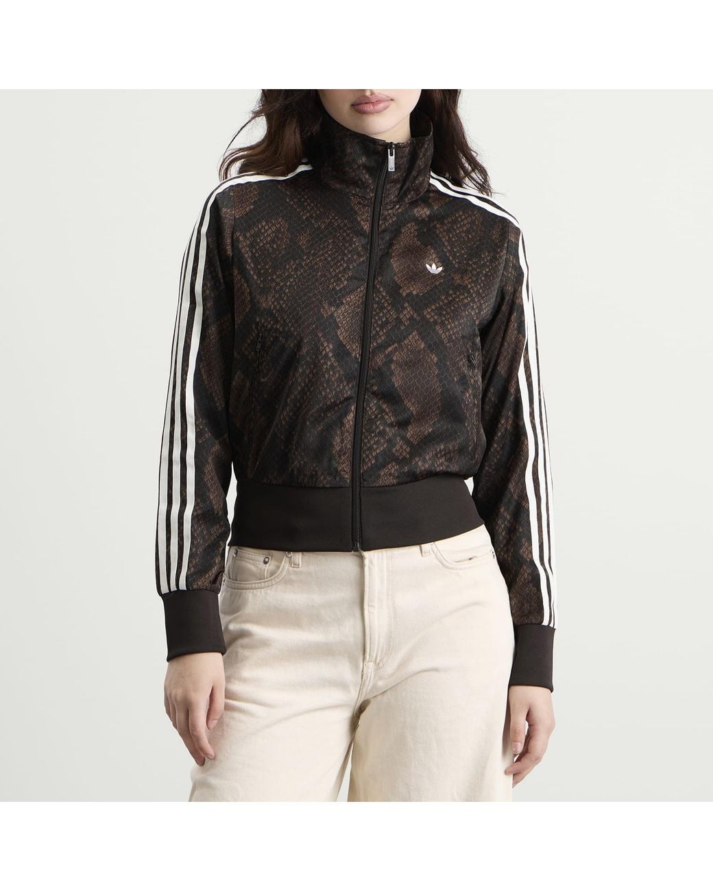 Adidas Black Satin Firebird Track Top