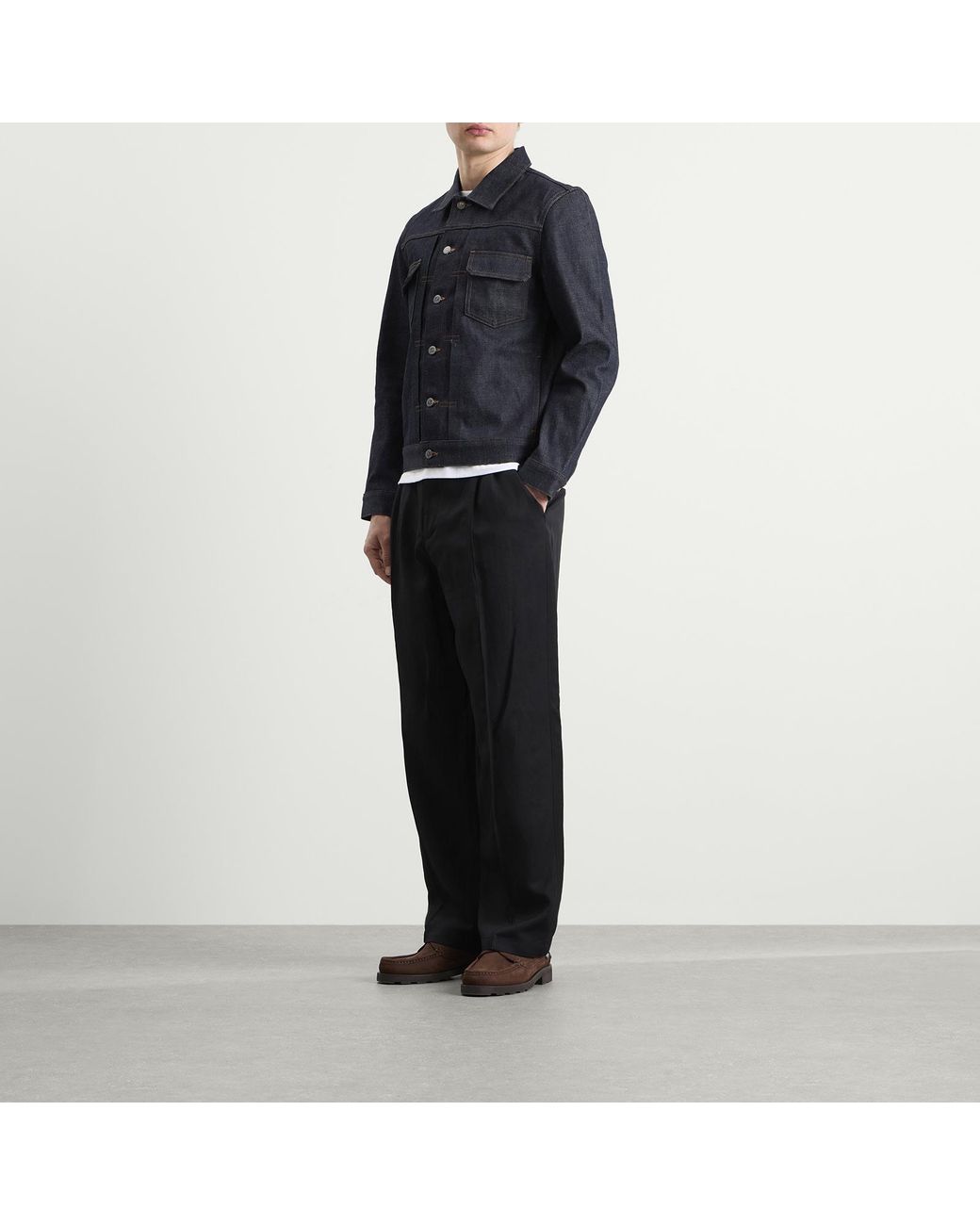 A.P.C. Blue Work Denim Jacket Indigo for men