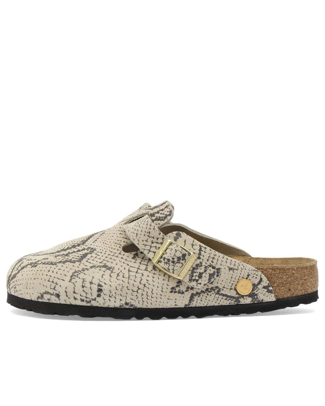 Birkenstock Brown Boston Print