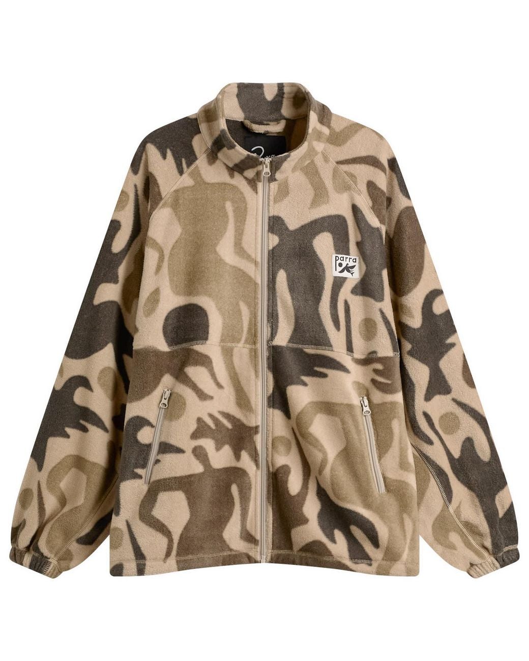 by Parra Brown Just Like Heaven Fleece Jacket for men