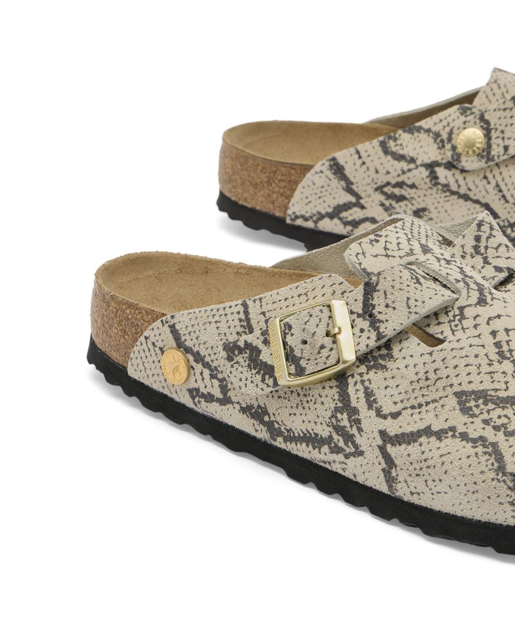 Birkenstock Brown Boston Print