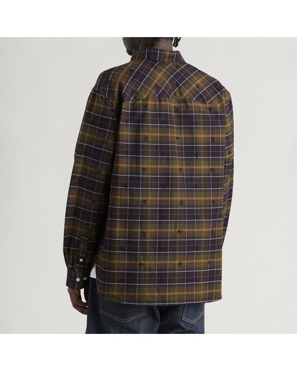 Barbour Brown X A.P.C. Monogram Tartan Shirt for men
