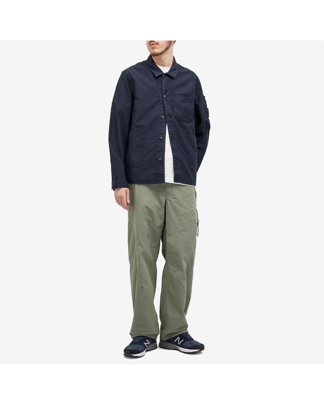 パンツ MICRO REPS LOOSE UTILITY PANTS C.P. Company S Microreps Loose Utility Pants Sand in Gray