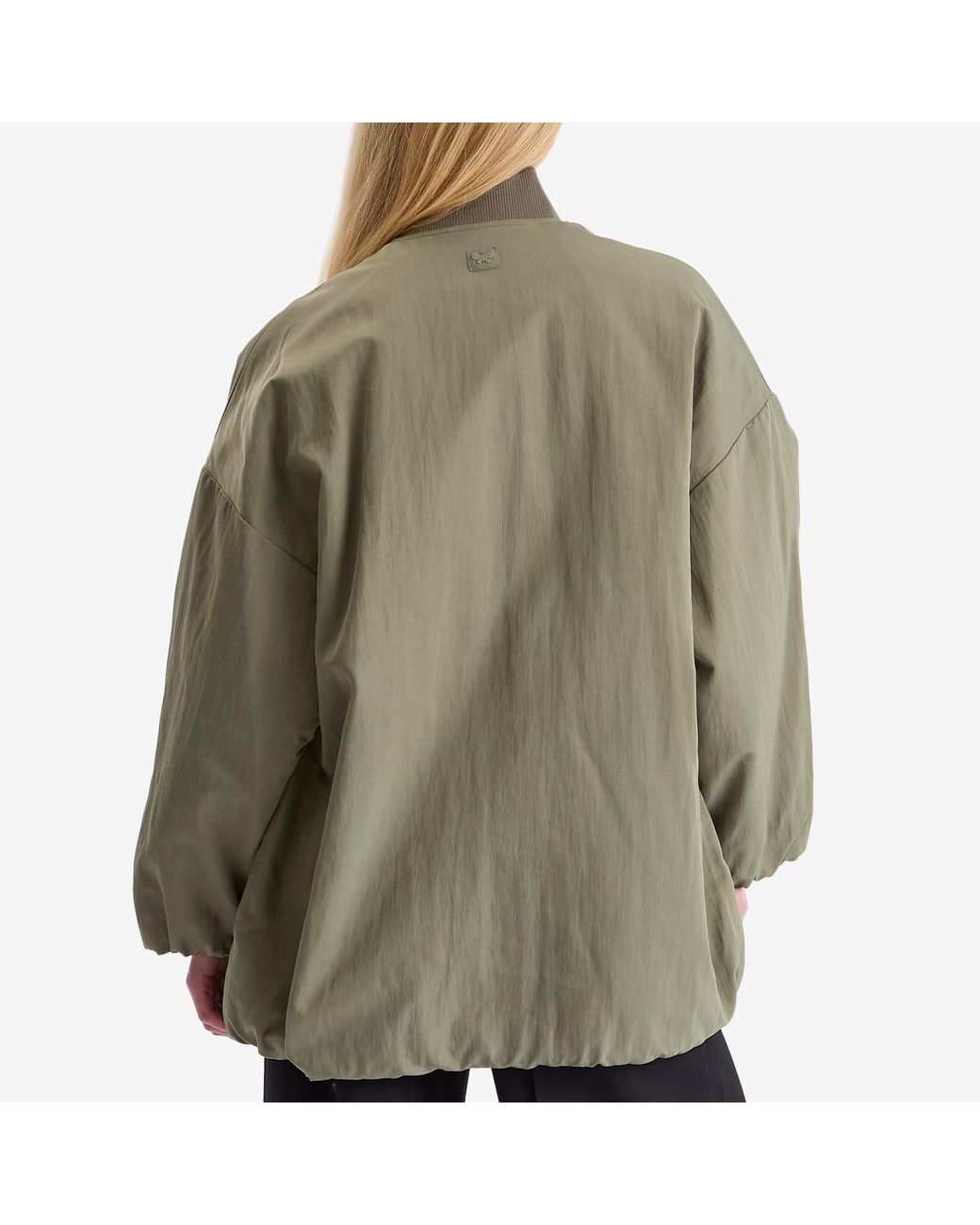 Weekend by Maxmara Albero Longline Bomber Jacket in Green | Lyst
