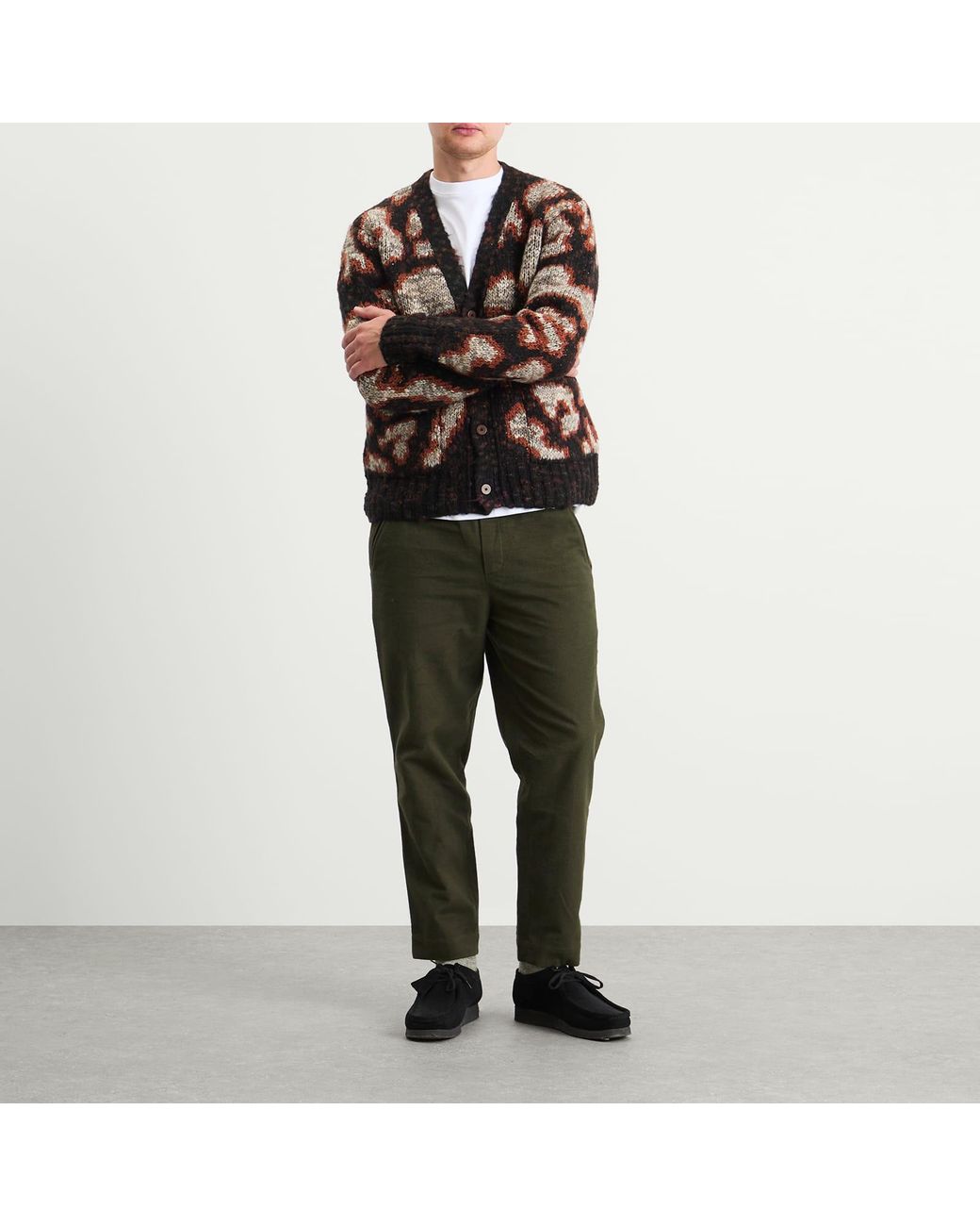 Folk Green Drawcord Assembly Pant for men
