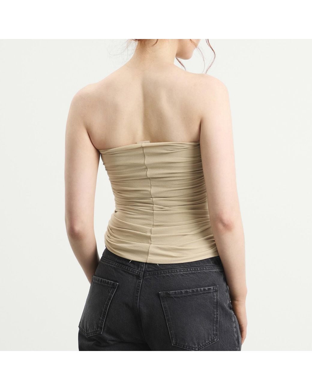 Rick Owens Natural Alannah Prong Bustier Top
