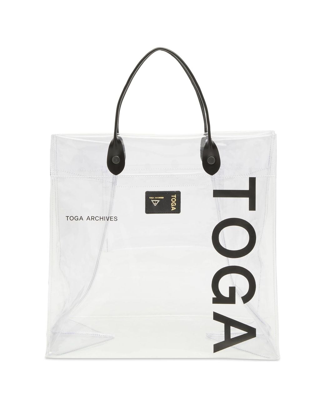Toga Logo Tote Bag Pvc in White | Lyst