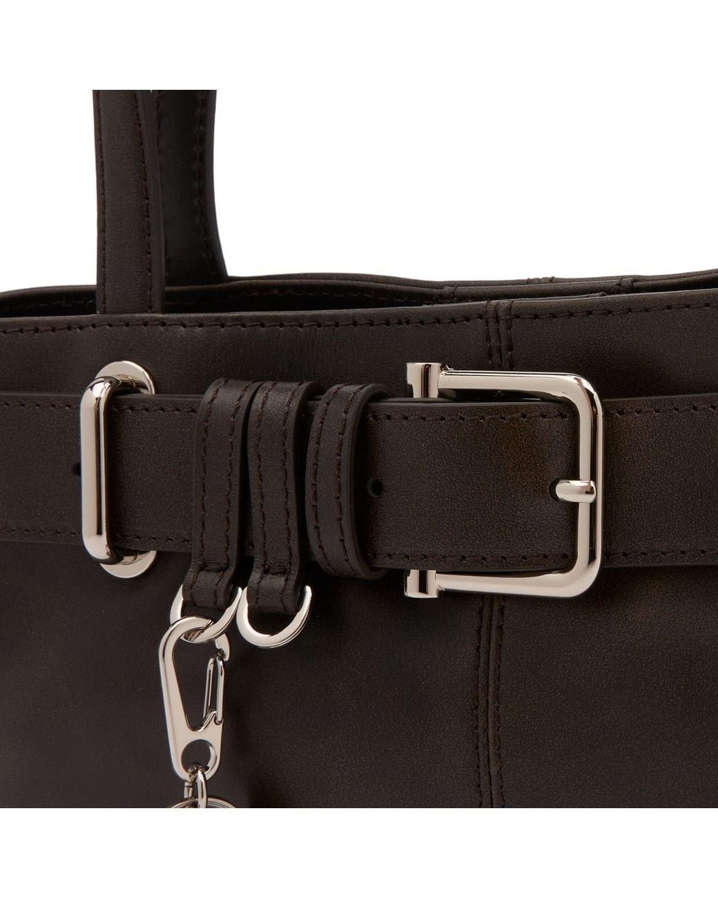 OSOI Black Shoulder Brocle Mini Bag