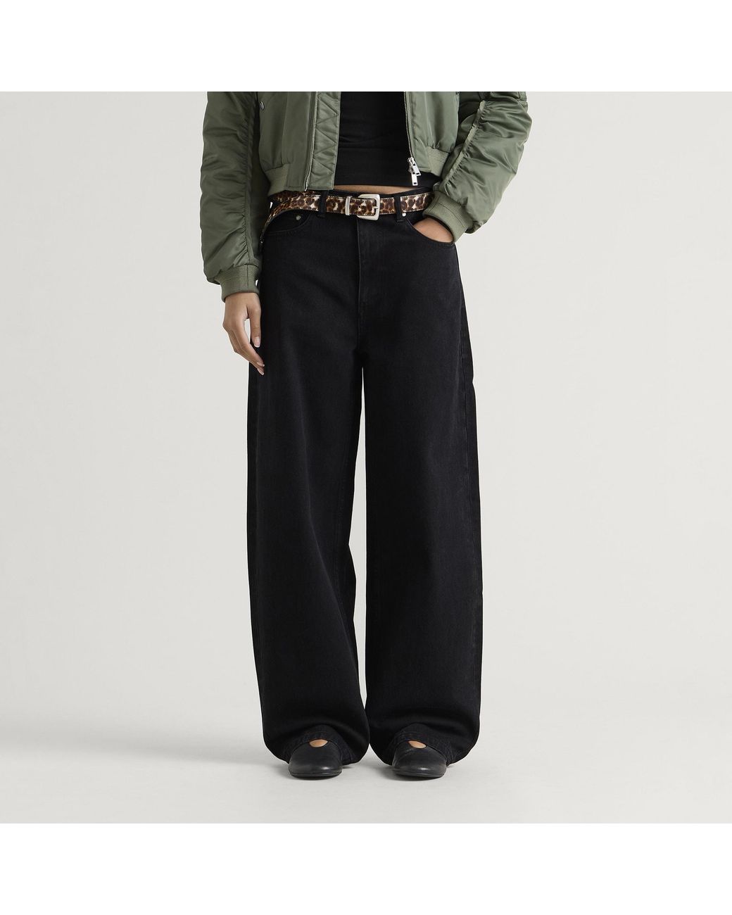 Dime Black Baggy Denim Pants