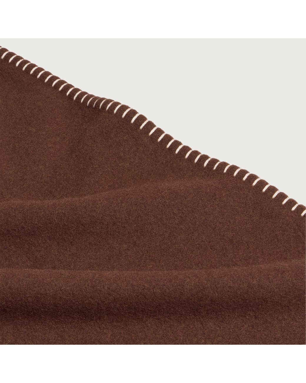 Tekla Brown Lambswool Blanket