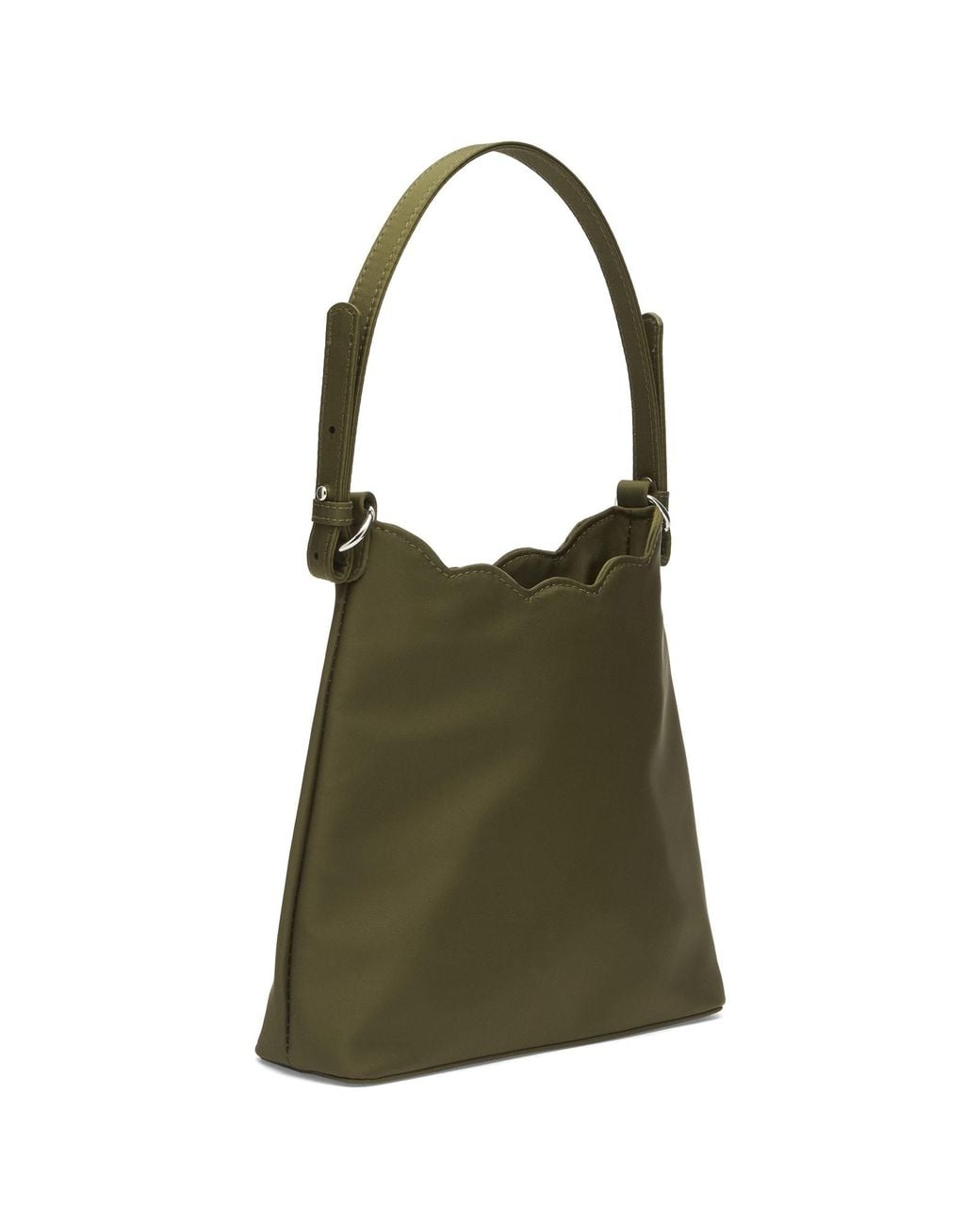 Damson Madder Green Heavy Satin Lorelai Bag