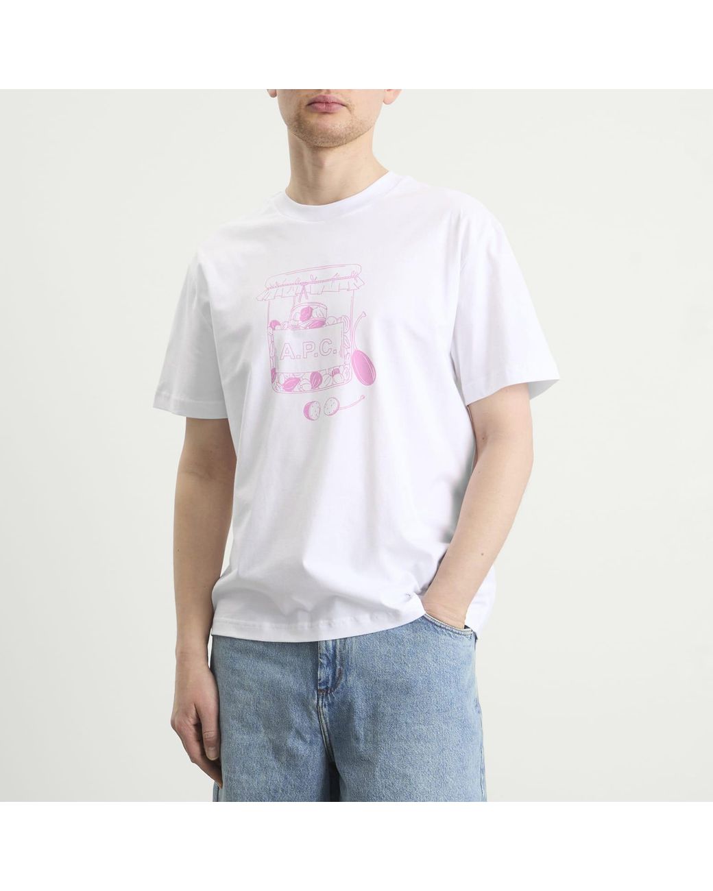 A.P.C. Capers T-Shirt in White for Men | Lyst