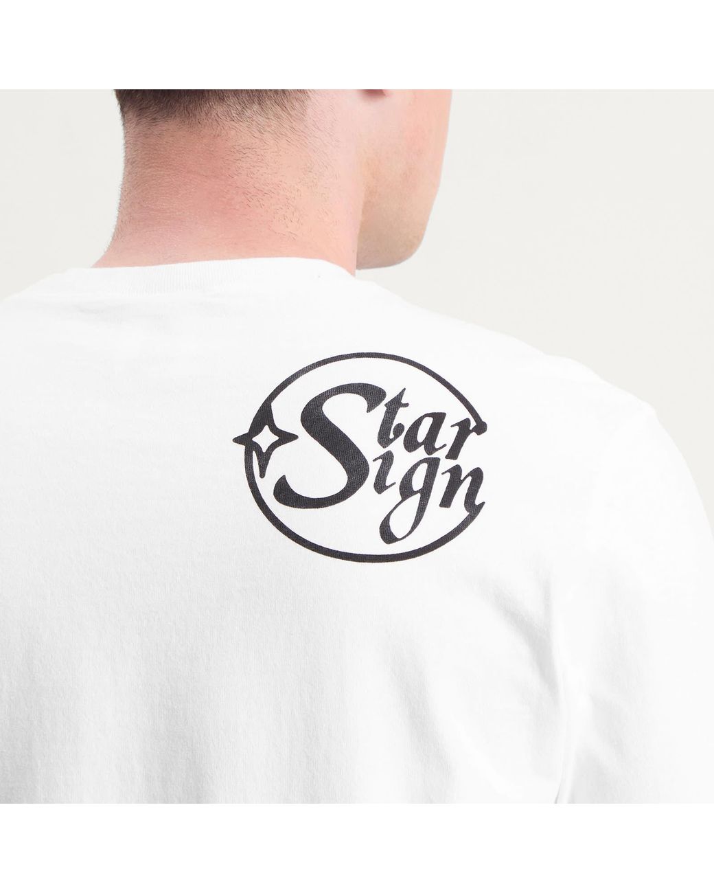 Champion White X Aries Stars Long Sleeve T-Shirt for men