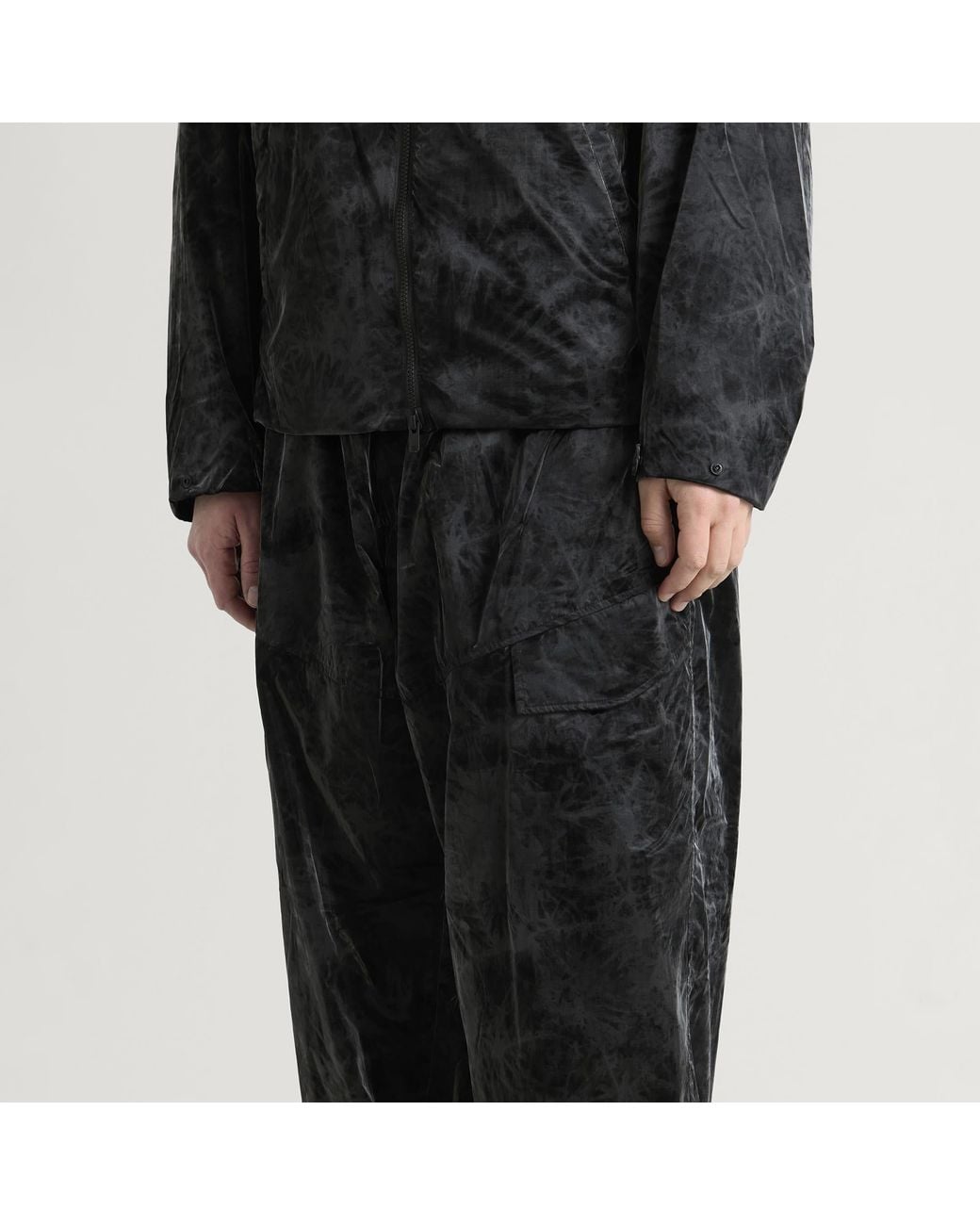 Y-3 Black Marble Nylon Tapered Pant for men