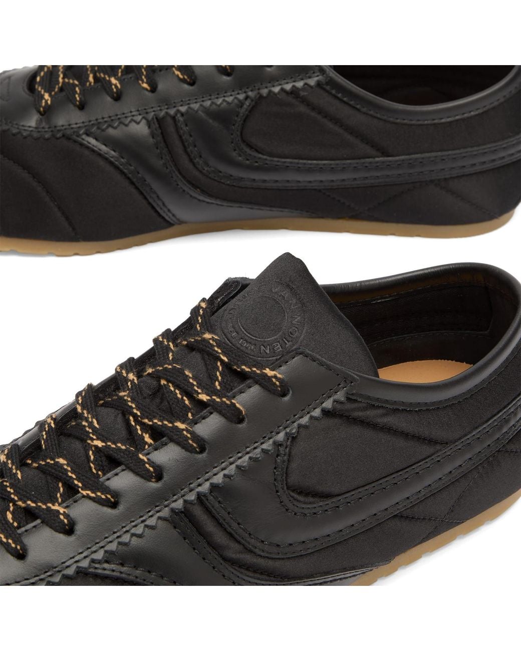 Dries Van Noten Black Leather & Suede Sneaker for men