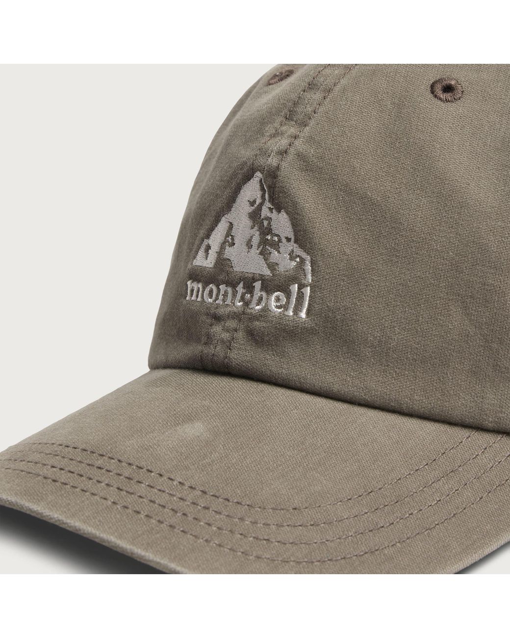Montbell Gray Washed Out Cap for men
