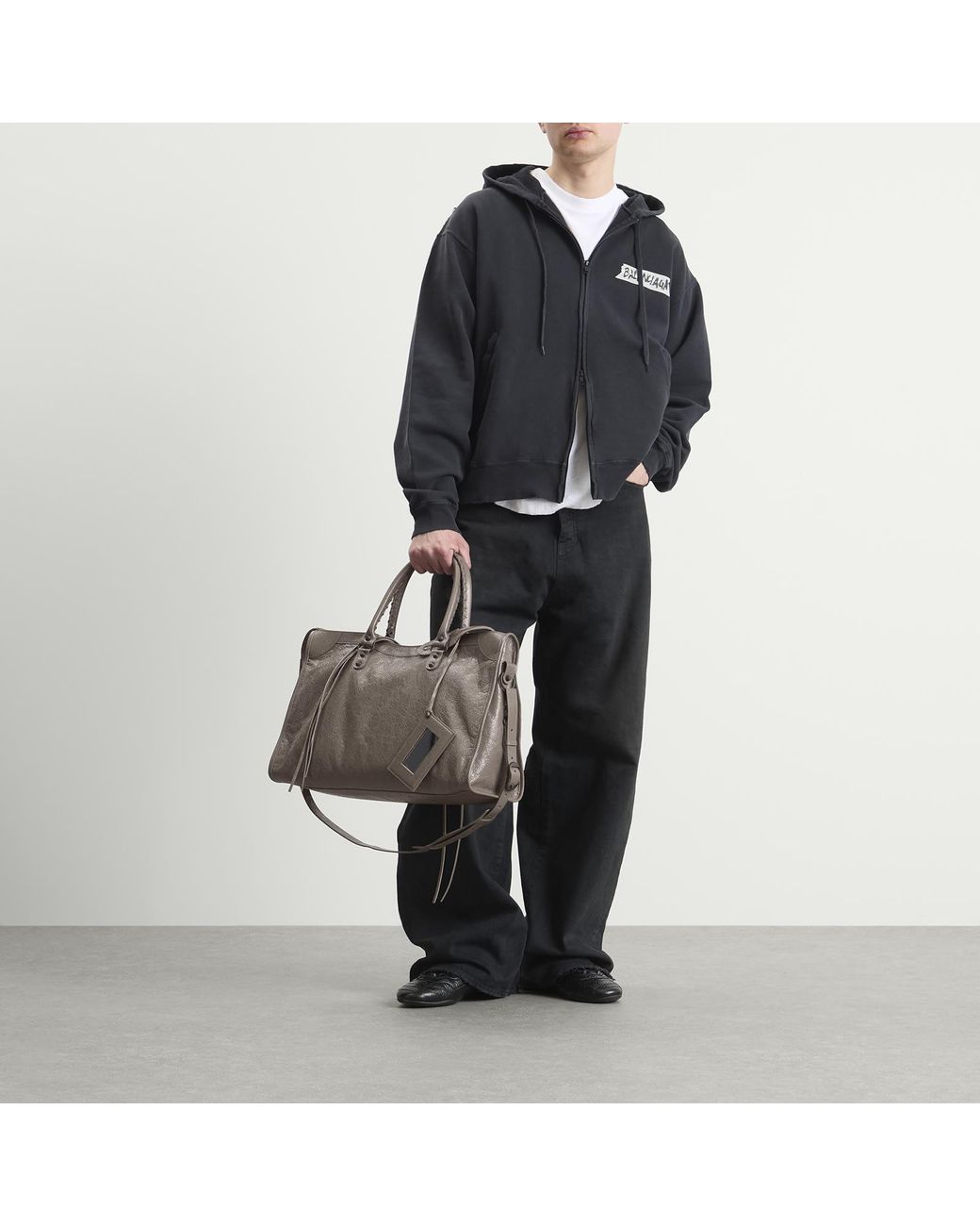 Balenciaga Gray Le City Large Bag for men