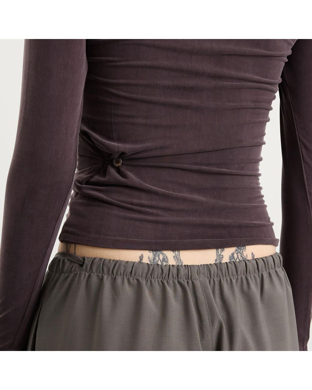 Peachy Den Brown Kylie Long Sleeve Top