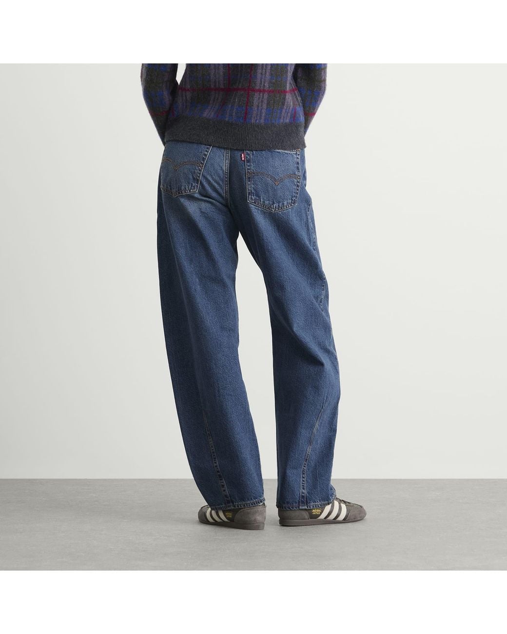 Levi's Blue Baggy Dad Barrel Jeans