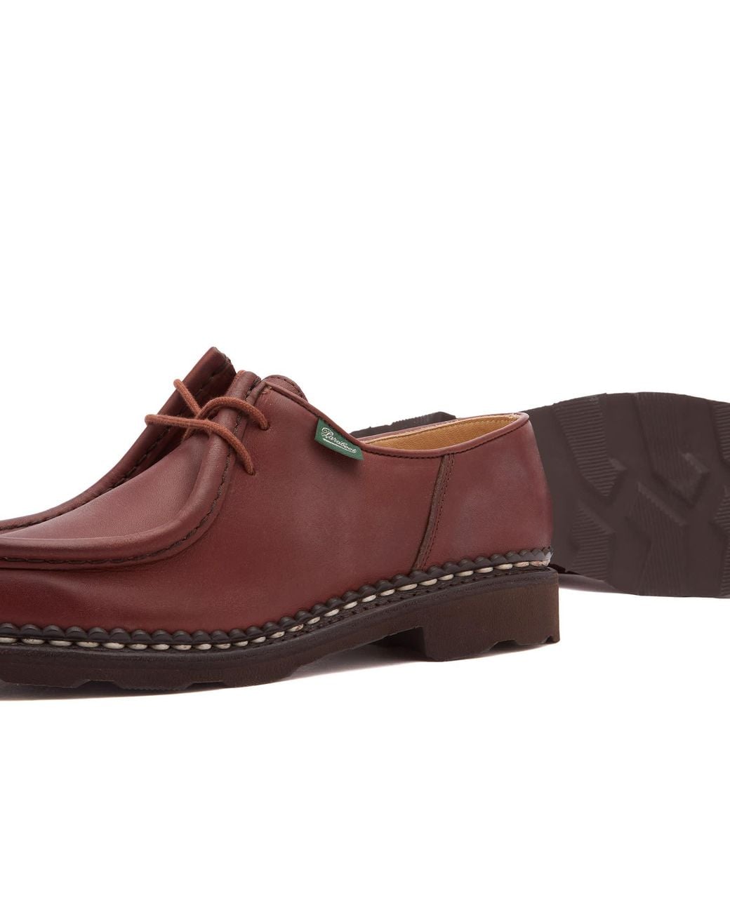 Paraboot Brown Michael Leather Lace Up Derby Shoe
